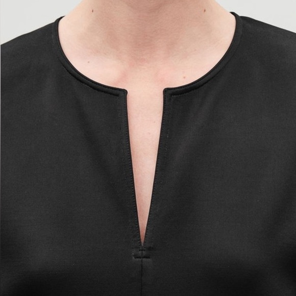 COS NWOT Batwing Sleeved Jersey Dress in Black - Picture 4 of 11